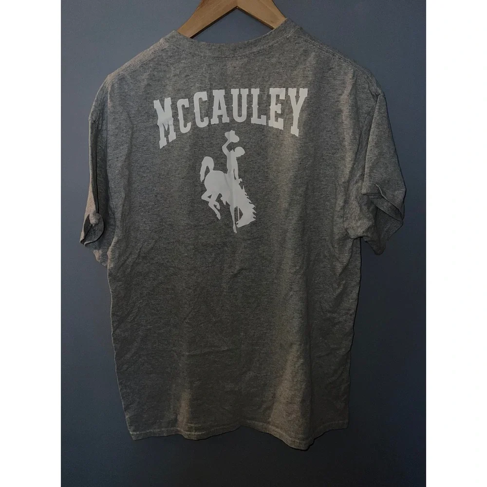 Gildan NM State Aggies T-Shirt Mens Large Gray McCauley Pistol Pete NMSU Tee